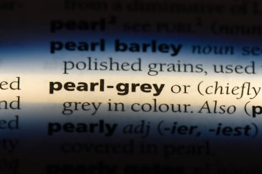 inci gri tek kelimeyle bir sözlük. inci gri kavramı.