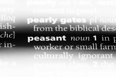 köylü Word'de bir sözlük. köylü kavramı.