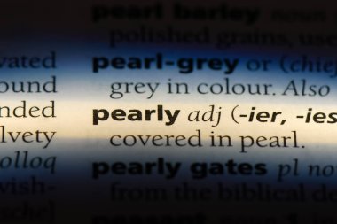 bir sözlüğü'ndeki inci sözcüğü. inci kavramı.