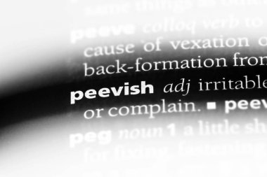 huysuz tek kelimeyle bir sözlük. huysuz kavramı.