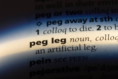 tahta bacak Word'de bir sözlük. tahta bacak kavramı.