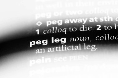 tahta bacak Word'de bir sözlük. tahta bacak kavramı.