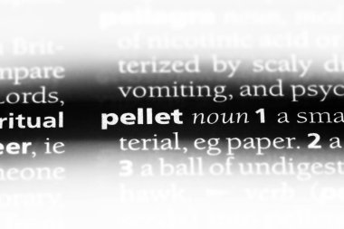 Pelet Word'de bir sözlük. Pelet kavramı.