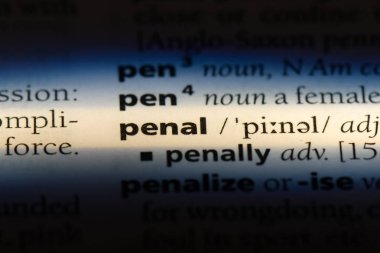 ceza tek kelimeyle bir sözlük. ceza kavramı.