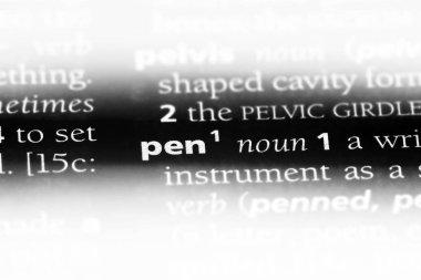 kalem Word'de bir sözlük. kalem kavramı.