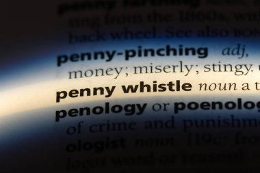 Penny düdük Word'de bir sözlük. Penny düdük kavramı.