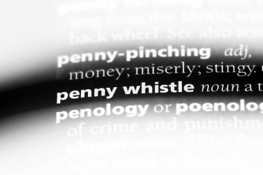 Penny düdük Word'de bir sözlük. Penny düdük kavramı.