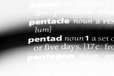 pentad sözcük sözlüğe. pentad kavramı.