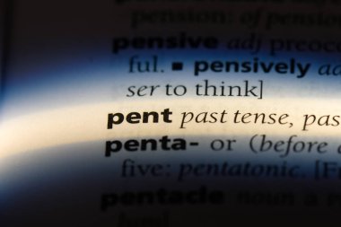 bir sözlüğü'ndeki bastırılmış sözcüğü. bastırılmış kavramı.