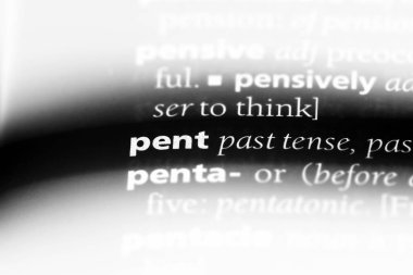 bir sözlüğü'ndeki bastırılmış sözcüğü. bastırılmış kavramı.