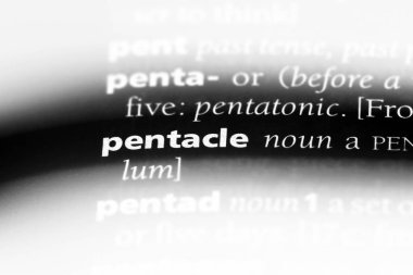 Beş köşeli yıldız Word'de bir sözlük. Beş köşeli yıldız kavramı.