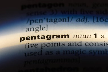 Pentagram Word'de bir sözlük. Pentagram kavramı.