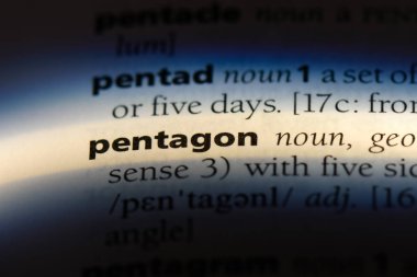 Pentagon Word'de bir sözlük. Pentagon kavramı.