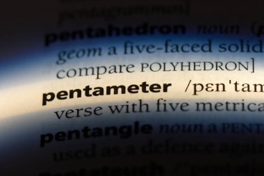 mısralarda Word'de bir sözlük. mısralarda kavramı.