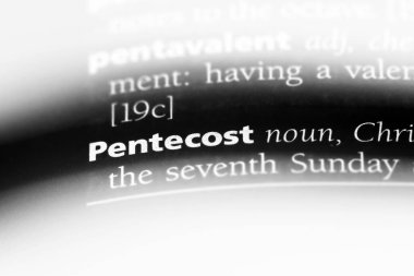 Pentecost Word'de bir sözlük. Pentecost kavramı.