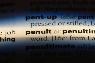 penult sözcük sözlüğe. penult kavramı.