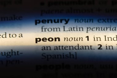 Zavallı Word'de bir sözlük. Zavallı kavramı.