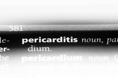 bir sözlüğü'ndeki arasında perikardit sözcüğü. arasında perikardit kavramı.