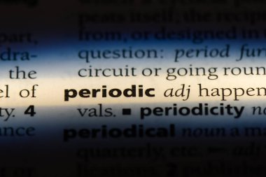 periyodik tek kelimeyle bir sözlük. periyodik kavramı.