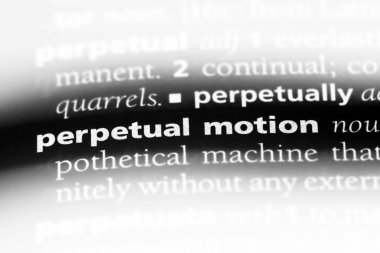 devamlı hareket Word'de bir sözlük. devamlı hareket kavramı.