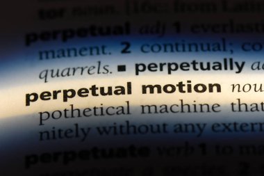 devamlı hareket Word'de bir sözlük. devamlı hareket kavramı.