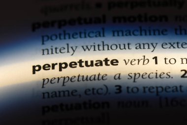 bir sözlüğü'ndeki sözcüğü sürdürmek. kavramı sürdürmek.