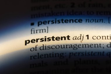 bir sözlüğü'ndeki kalıcı sözcüğü. kalıcı kavramı.