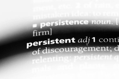 bir sözlüğü'ndeki kalıcı sözcüğü. kalıcı kavramı.