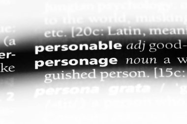 şahsiyet Word'de bir sözlük. şahsiyet kavramı.