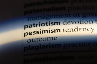 karamsarlık Word'de bir sözlük. karamsarlık kavramı.