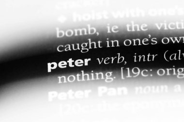 bir sözlüğü'ndeki sözcüğü peter. Peter kavramı.