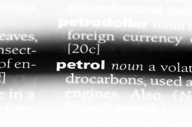 benzin Word'de bir sözlük. benzin kavramı.