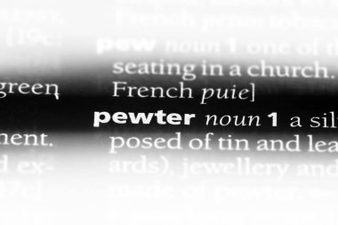 bir sözlüğü'ndeki kalaylı sözcüğü. kalay kavramı.