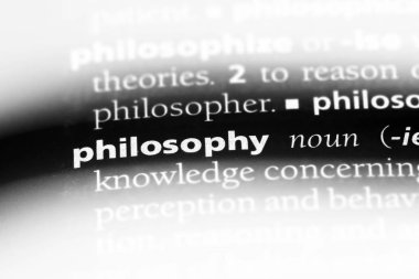 bir sözlüğü'ndeki felsefe sözcüğü. felsefe kavramı.