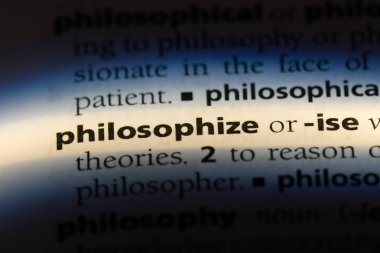 Word'de bir sözlük felsefe. kavram felsefe.