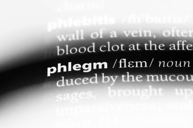 balgam Word'de bir sözlük. balgam kavramı.