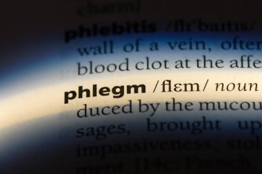 balgam Word'de bir sözlük. balgam kavramı.