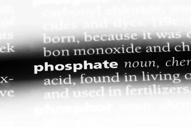 fosfat Word'de bir sözlük. fosfat kavramı.