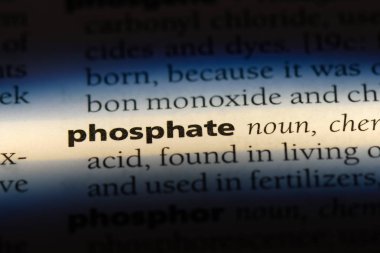 fosfat Word'de bir sözlük. fosfat kavramı.