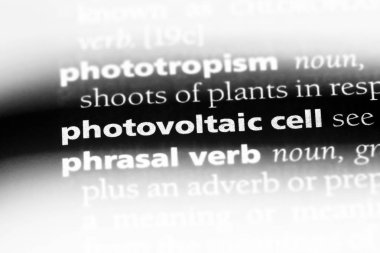 Fotovoltaik hücre Word'de bir sözlük. Fotovoltaik hücre kavramı.