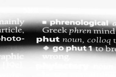 bir sözlüğü'ndeki Phut sözcüğü. Phut kavramı.