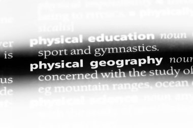 Fiziki coğrafya Word'de bir sözlük. Fiziki coğrafya kavramı.