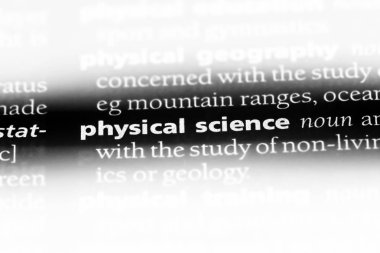 fiziksel bilim Word'de bir sözlük. fiziksel bilim kavramı.