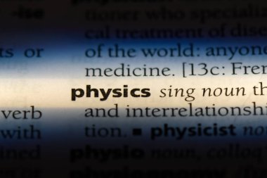 bir sözlüğü'ndeki sözcüğü fizik. Fizik kavramı.
