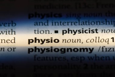 Fizyo Word'de bir sözlük. Fizyo kavramı.