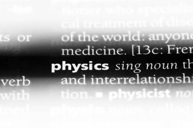 bir sözlüğü'ndeki sözcüğü fizik. Fizik kavramı.