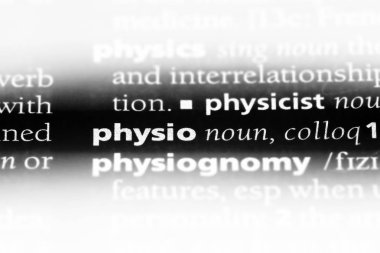 Fizyo Word'de bir sözlük. Fizyo kavramı.