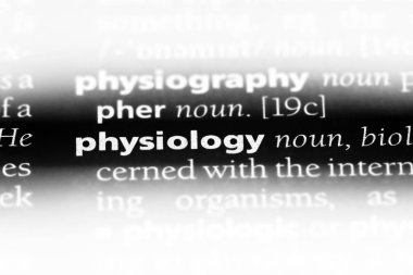 Fizyoloji Word'de bir sözlük. Fizyoloji kavramı.