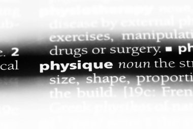 fiziksel Word'de bir sözlük. fiziksel kavramı.