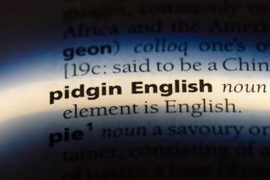 Pidgin İngilizce sözcük sözlüğe. Pidgin İngilizce kavramı.